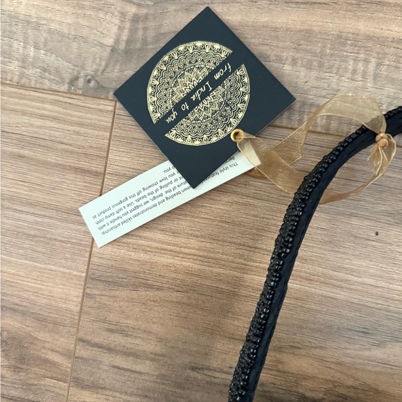 New Handcrafted in India Marshalls Viral Champagne Glass Beaded Bag New Years - Picture 5 of 5